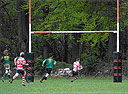 Dale Smith scoring under the posts on the way to 32-24 victory over Caithness.